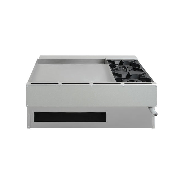 COMBINADO PARRILLA Y PLANCHA DE 2 QUEMADORES MODELO CG-20PD MARCA DRAGO