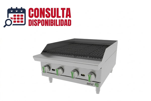 ASADOR INDUSTRIAL 4 QUEMADORES A GAS MODELO AERB 24 EM MARCA ASBER