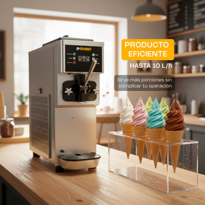 MAQUINA DE HELADOS DE MOSTRADOR MODELO HELA-10 MARCA RHINO
