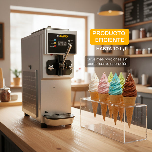 MAQUINA DE HELADOS DE MOSTRADOR MODELO HELA-10 MARCA RHINO