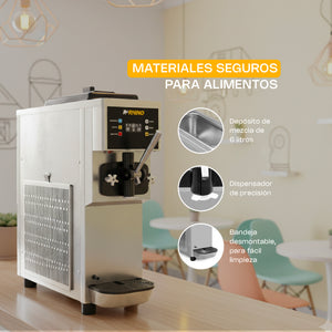 MAQUINA DE HELADOS DE MOSTRADOR MODELO HELA-10 MARCA RHINO