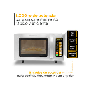 HORNO DE MICROONDAS PROFESIONAL 0.9FT MODELO HOMIC-09D MARCA RHINO