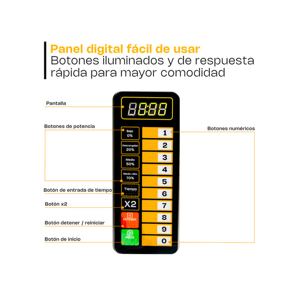HORNO DE MICROONDAS PROFESIONAL 0.9FT MODELO HOMIC-09D MARCA RHINO