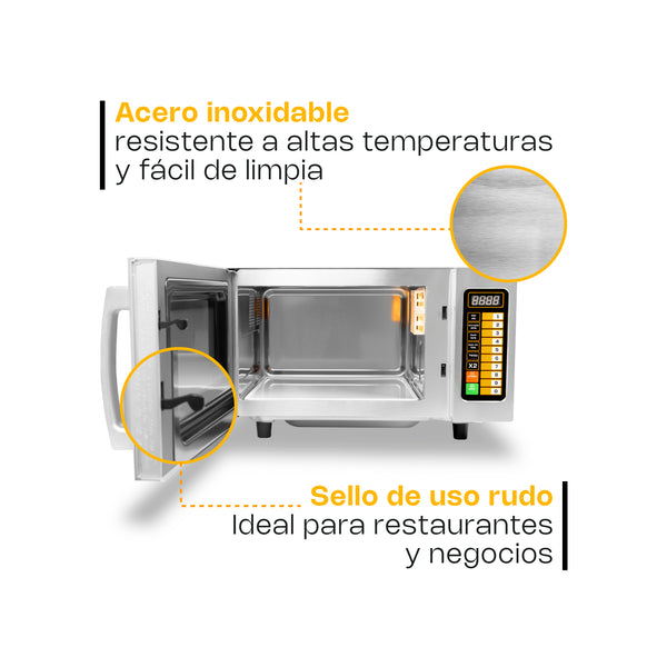 HORNO DE MICROONDAS PROFESIONAL 0.9FT MODELO HOMIC-09D MARCA RHINO