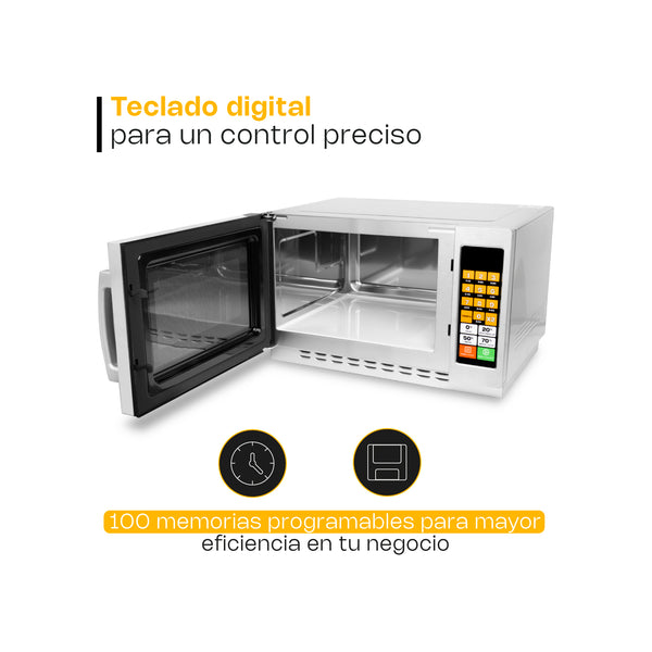 HORNO DE MICROONDAS PROFESIONAL 1.2FT MODELO HOMIC-12D MARCA RHINO