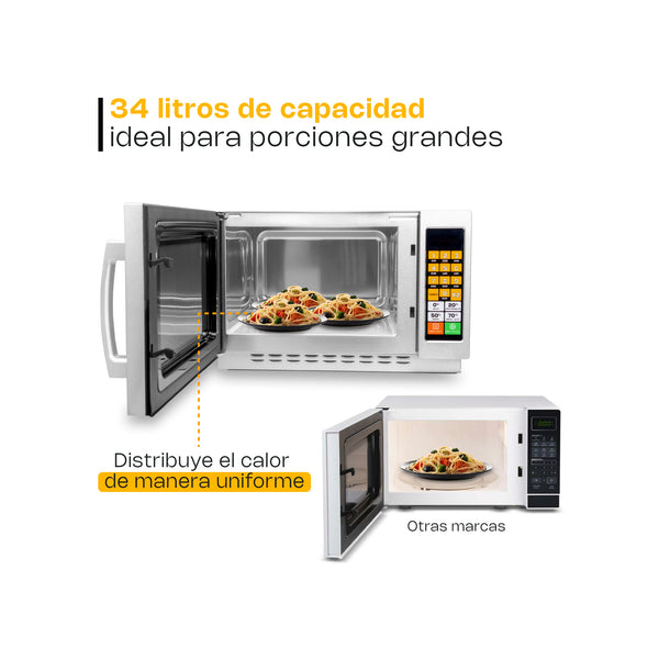 HORNO DE MICROONDAS PROFESIONAL 1.2FT MODELO HOMIC-12D MARCA RHINO
