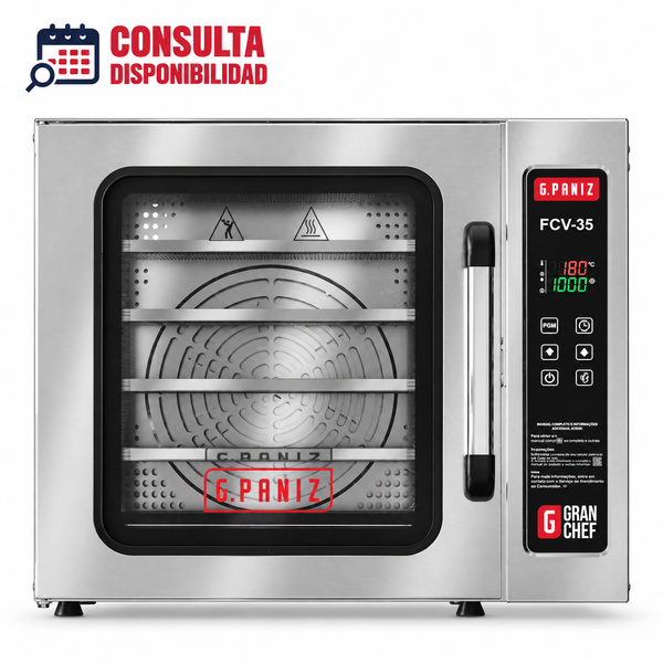 HORNO DE CONVECCIÓN ELÉCTRICO CON VAPOR MODELO FCV35 MARCA G.PANIZ