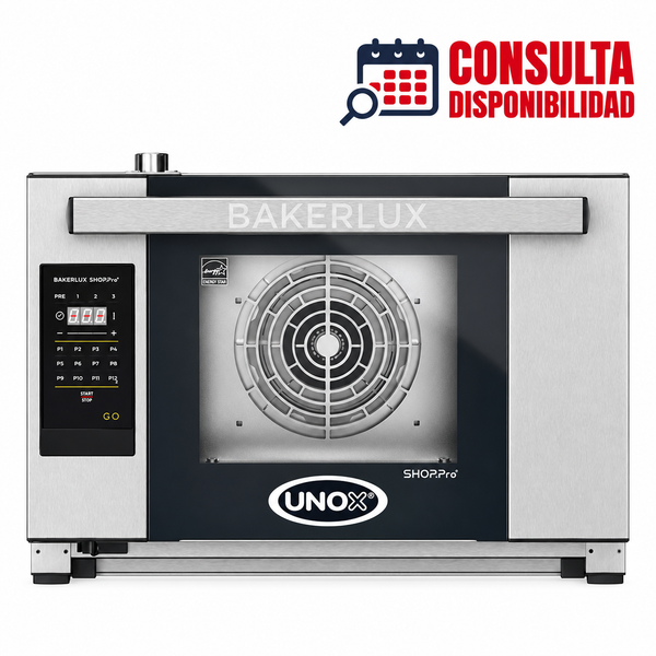 HORNO DE CONVECCIÓN ELÉCTRICO STEFANIA MODELO XAFT-03HS-LGDN MARCA UNOX