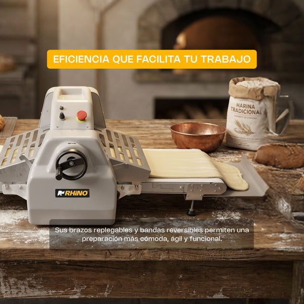 LAMINADORA DE MESA CON BANDAS REVERSIBLE MODELO LAMBA-169M MARCA RHINO