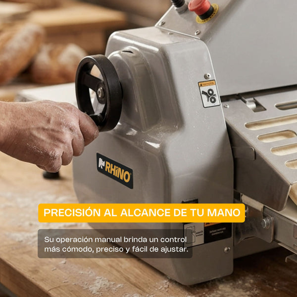 LAMINADORA DE MESA CON BANDAS REVERSIBLE MODELO LAMBA-169M MARCA RHINO