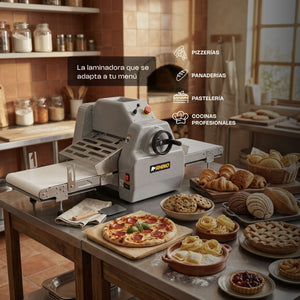 LAMINADORA DE MESA CON BANDAS REVERSIBLE MODELO LAMBA-169M MARCA RHINO