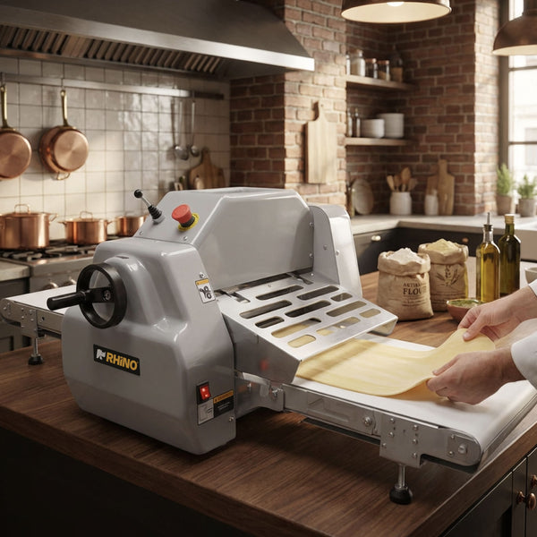 LAMINADORA DE MESA CON BANDAS REVERSIBLE MODELO LAMBA-169M MARCA RHINO