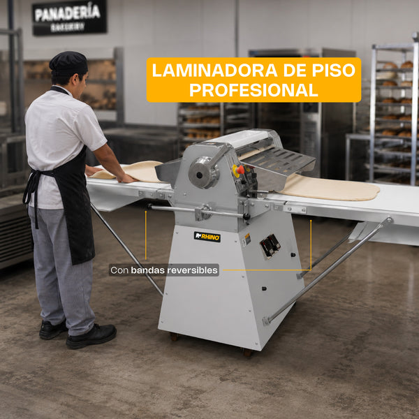 LAMINADORA DE PISO CON BANDAS REVERSIBLES MODELO LAMBA-274P MARCA RHINO