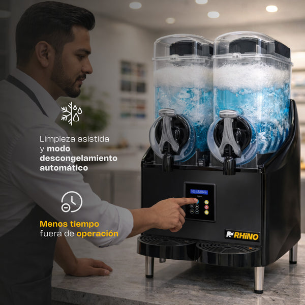 GRANITA DE 2 TAZONES 24LTS MODELO MAGRA-2TX MARCA RHINO