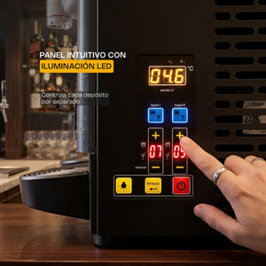 MÁQUINA GRANIZADORA 2 TAZONES MODELO MAGRA-2T MARCA RHINO