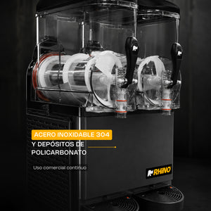 MÁQUINA GRANIZADORA 2 TAZONES MODELO MAGRA-2T MARCA RHINO