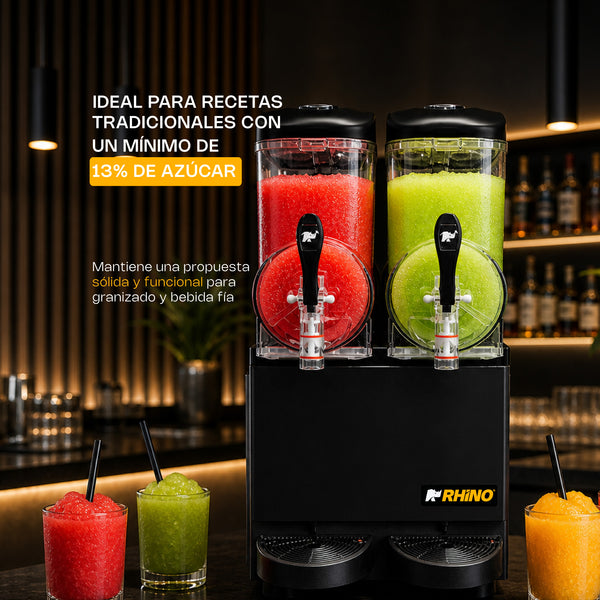 MÁQUINA GRANIZADORA 2 TAZONES MODELO MAGRA-2T MARCA RHINO