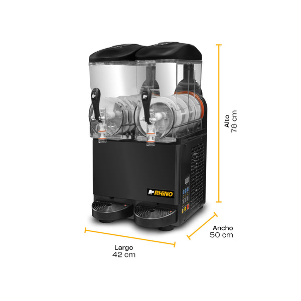 MÁQUINA GRANIZADORA 2 TAZONES MODELO MAGRA-2T MARCA RHINO