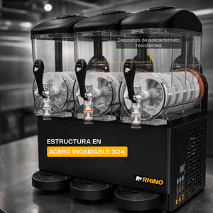 MÁQUINA GRANIZADORA 3 TAZONES MODELO MAGRA-3T MARCA RHINO