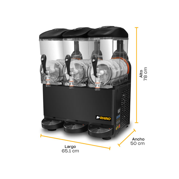 MÁQUINA GRANIZADORA 3 TAZONES MODELO MAGRA-3T MARCA RHINO