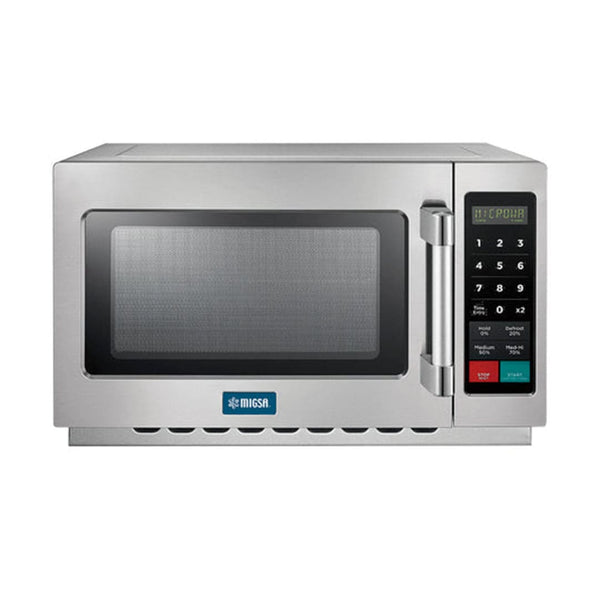 Horno de microondas comercial digital MIGSA MC12D Menú digital con tiempos programados hasta 60 minutos