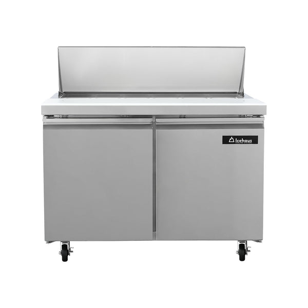 MESA PARA ENSALADAS 2 PUERTAS MOD ME-2P-SS-01 MARCA ICEHAUS