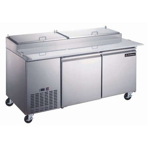 MESA PARA PIZZAS 2 PUERTAS MOD MP-2P-SS-02 MARCA ICEHAUS