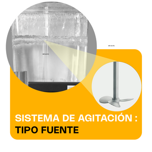 DISPENSADOR DE BEBIDAS FRÍAS 2 TANQUES MODELO DISBEF-2T MARCA RHINO