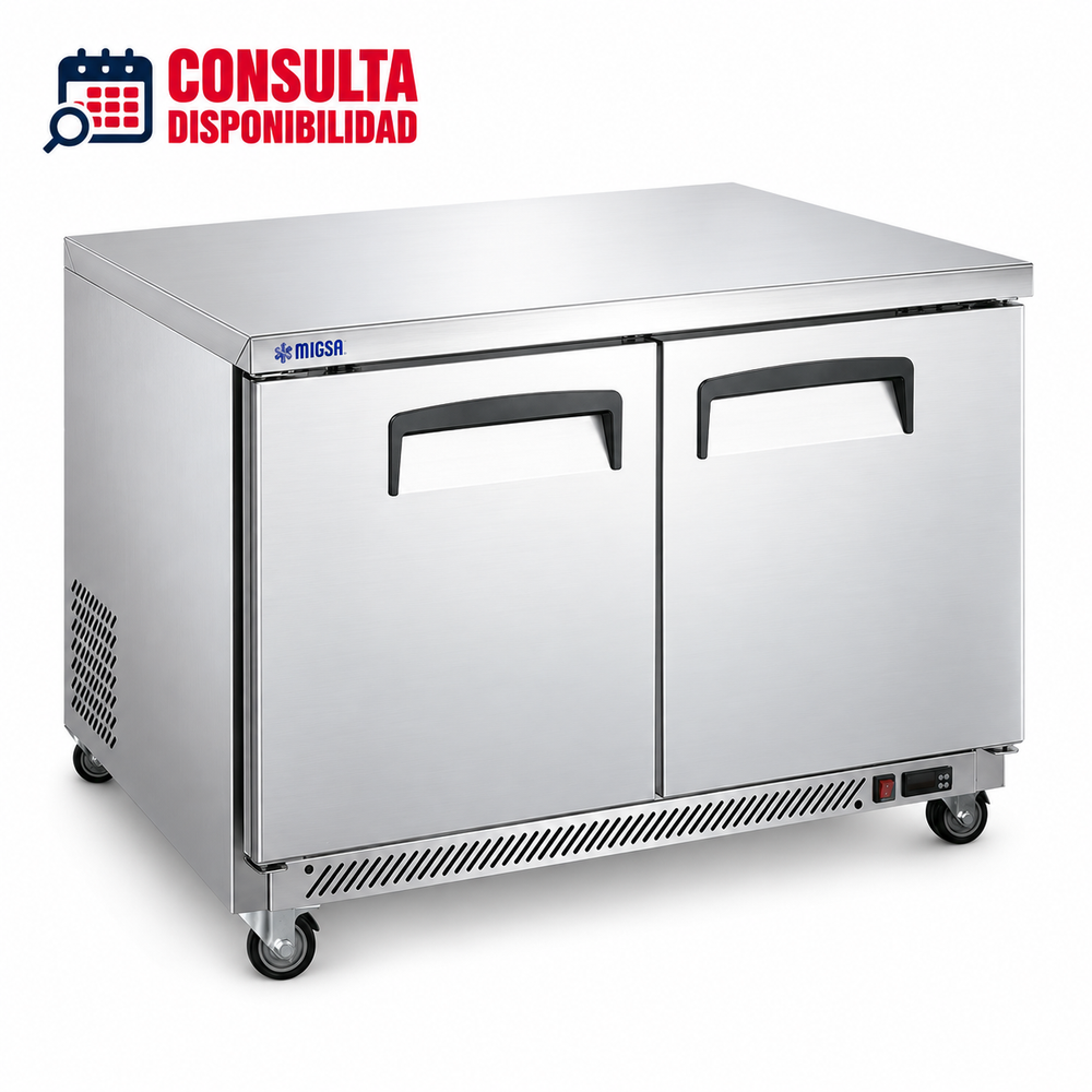 MESA REFRIGERADA DE 2 PUERTAS 12FT MODELO UC-48C-2 MARCA MIGSA