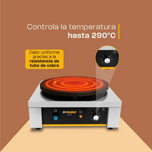 CREPERA ELÉCTRICA MODELO CREPE-40 MARCA RHINO