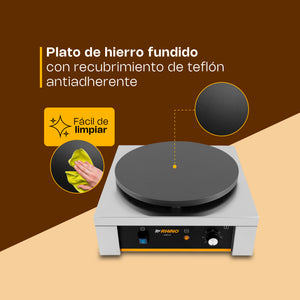 CREPERA ELÉCTRICA MODELO CREPE-40 MARCA RHINO