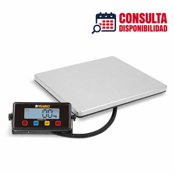 BÁSCULA DE PAQUETERÍA 100KG MODELO BAPAQUE-100 MARCA RHINO