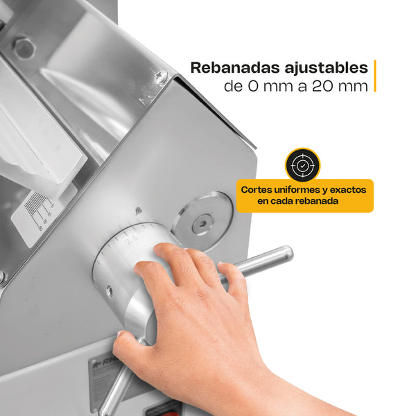 REBANADORA AUTOMATICA PARA CARNE SEMI CONGELADA MODELO REBAC-363 MARCA RHINO