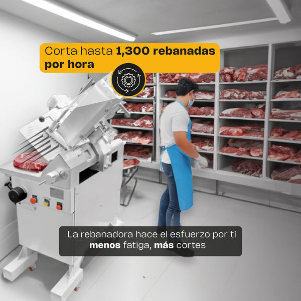 REBANADORA AUTOMATICA PARA CARNE SEMI CONGELADA MODELO REBAC-363 MARCA RHINO