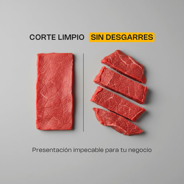 REBANADORA DE ENGRANES PARA CARNE SEMI CONGELADA MODELO REBEN-350 MARCA RHINO