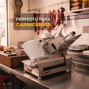 REBANADORA DE ENGRANES PARA CARNE SEMI CONGELADA MODELO REBEN-350 MARCA RHINO