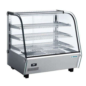 VITRINA CALIENTE SOBRE MOSTRADOR CRISTAL CURVO MOD RTR-160L MARCA MIGSA