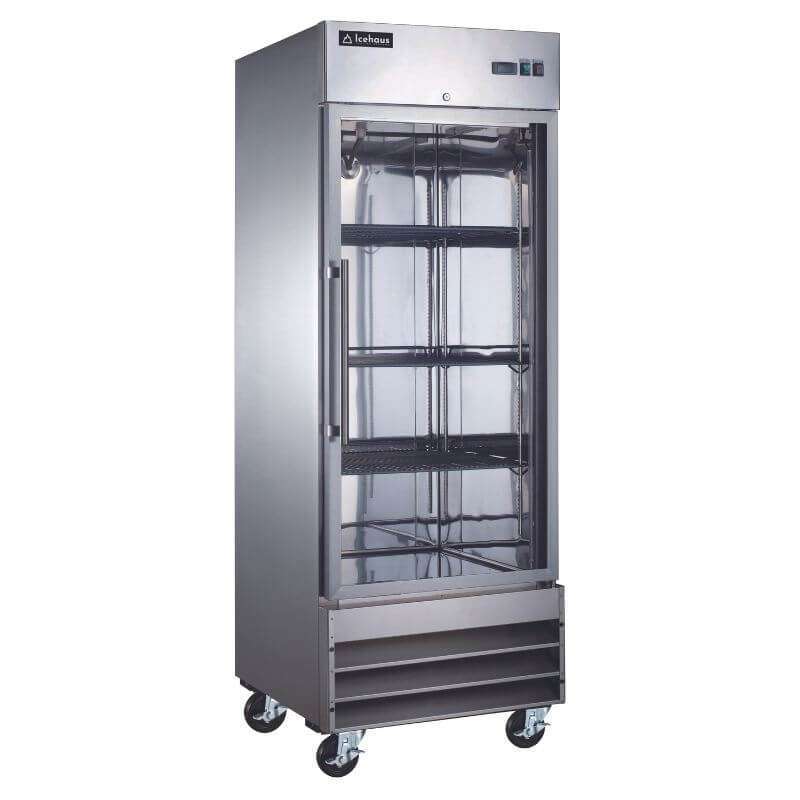 REFRIGERADOR DE 1 PUERTA DE CRISTAL MODELO RV-1PC-SS-01 MARCA ICEHAUS