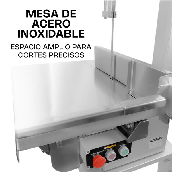 SIERRA CARNICERA MODELO SICA-295R MARCA RHINO