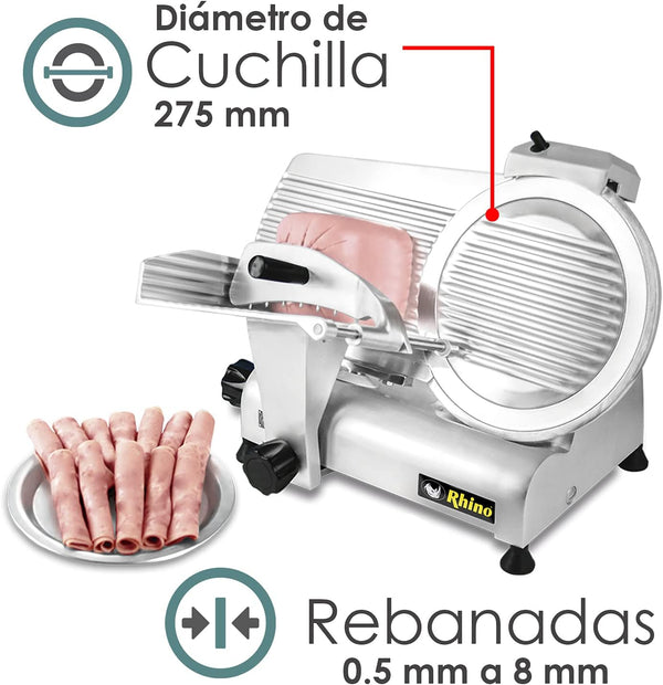 REBANADORA DE CARNES FRIAS MODELO SLI-275 MARCA RHINO