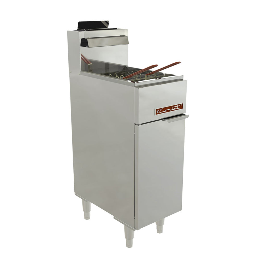 FREIDORA DE PISO  A GAS MODELO TURBO-16-2Q MASTER LINEA PREMIUM MARCA CORIAT