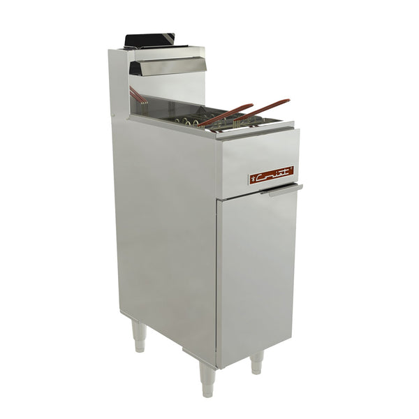 FREIDORA DE PISO  A GAS MODELO TURBO-16-2Q MASTER LINEA PREMIUM MARCA CORIAT