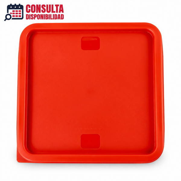 TAPA DE POLIETILENO CUADRDAD ROJA MODELO TAPECU-68R MARCA CALEDONIA