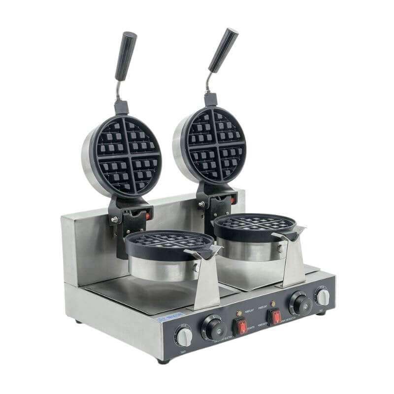 WAFFLERA BELGA GIRATORIA DOBLE MODELO UWBX-2 MARCA MIGSA