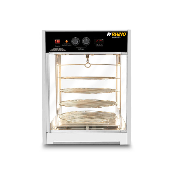 VITRINA CALENTADORA DE PIZZA MODELO VICAPI-177L MARCA RHINO