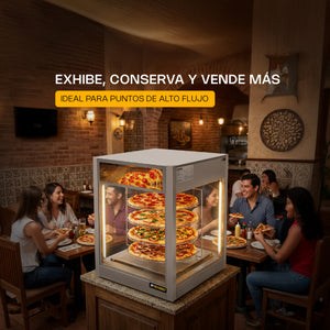 VITRINA CALENTADORA DE PIZZA MODELO VICAPI-177L MARCA RHINO