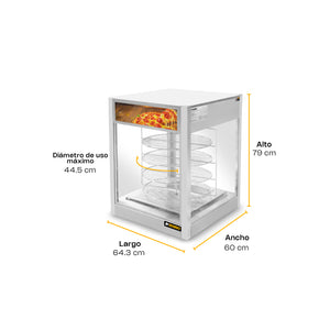 VITRINA CALENTADORA DE PIZZA MODELO VICAPI-177L MARCA RHINO