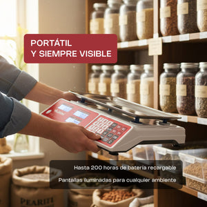BASCULA DIGITAL DE MOSTRADOR MODELO VINS-40 MARCA VINSON