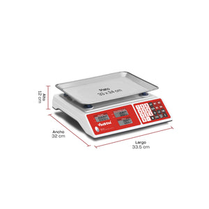BASCULA DIGITAL DE MOSTRADOR MODELO VINS-40 MARCA VINSON