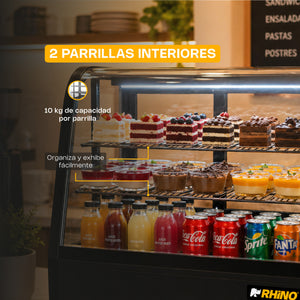 VITRINA REFRIGERADA DE MOSTRADOR MODELO VIREMO-100 MARCA RHINO